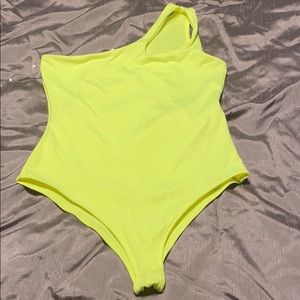 Neon green/yellow bodysuit